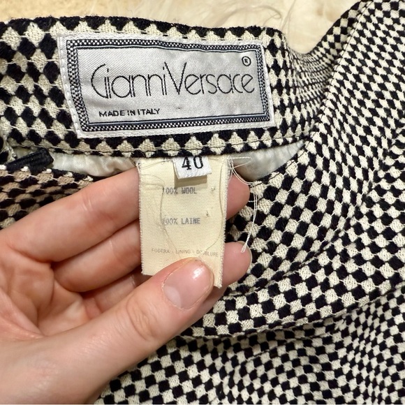 Versace Vintage Check Print Skirt - Picture 3 of 8